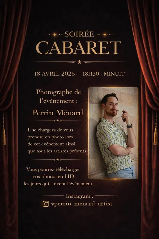 Soirée Cabaret — avril 2026 — Perrin Ménard, photographe